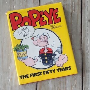 Popeye The First Fifty Years Book - Yellow Cover